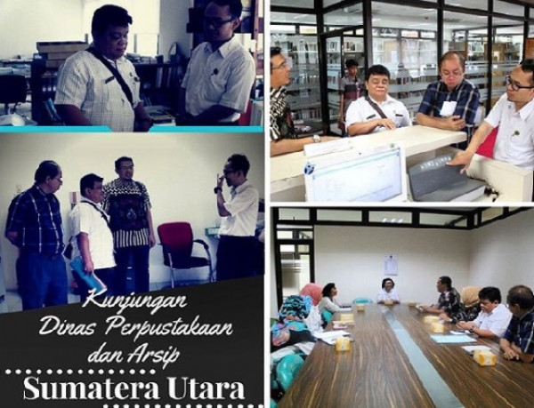 Grhatama Pustaka menerima Kunjungan dari Dinas Perpustakaan dan Arsip Daerah Sumatra Utara